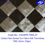 Ultra Thin Carbon Fiber Fabric 12K T800 Wide 37GSM Carbon Fiber Spread Tow