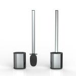 Stainless Steel Compact Bathroom TPR Toilet Brush Holder SET Hot Europe Style