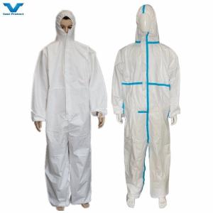China Disposable Tyvek Type 5/6 Cat 3 Micro Porous Coverall Ideal for Hazardous Environments factory