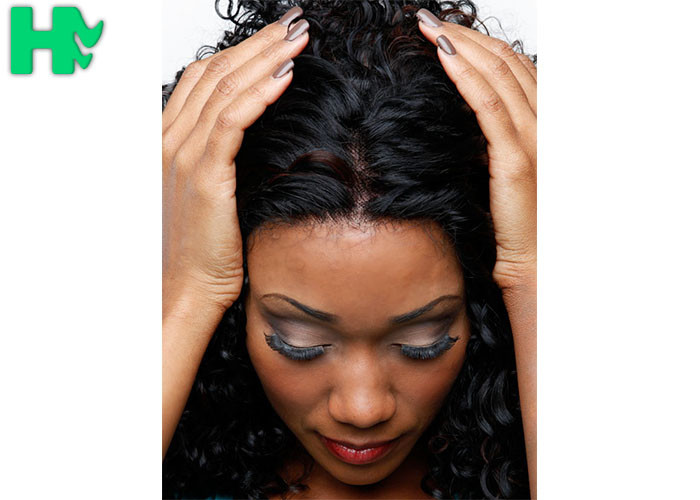 Near To Real Hair Wig Natural Look Curly Full Head Synthetic Hair Wig