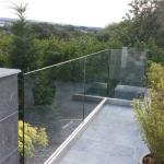 Aluminium Slat Safety glass fence panels , Swimming Pool Glass Fencing For Hotel
