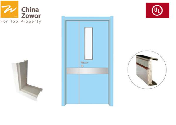 Red Color 90 minute Rated Steel Insualted Fire Door/ Fire Exterior Doors/ Powder