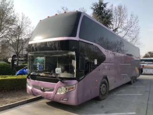 China Yutong Second Hand Buses And Coaches Diesel 63 Seats 2013 Year LHD Purple factory