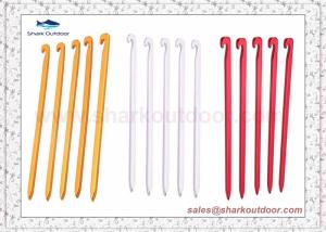 China Aviation Aluminum Alloy Tent Pegs Ultralight Square nail Stakes Hook Pin Nails Camping Accessories factory