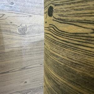 China 40g/M2 Polyester Veil Of Wood Pattern for FRP Profile Outlook Resembling Made Of Timber factory