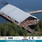 Professional Hot Dip Galvanized Steel Tfs Curve Tent , 20x50m Arch Event Tent