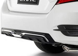 China Replacement Auto Body Kits Honda New Civic 2016 2018 Rear Bumper Diffuser Carbon Fiber factory