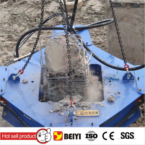 BEIYI brand CE approved backhoe Professional hydraulic concrete square pile