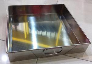 China Stainless steel tray 31cm tray ss201 tray with handle tray tools tray rice cooking tray factory