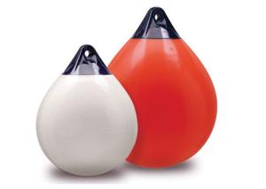 China A Series PVC Boat Fender Red Inflatable Marine Buoy UV Protective For Yacht Dock factory