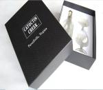 two bottle wine packaging box middle opened-door liquor gift box brandy paper