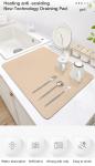 Super Rapid Drying Non-Slip Kitchen Mat 30x40cm Rectangle Shape with Super