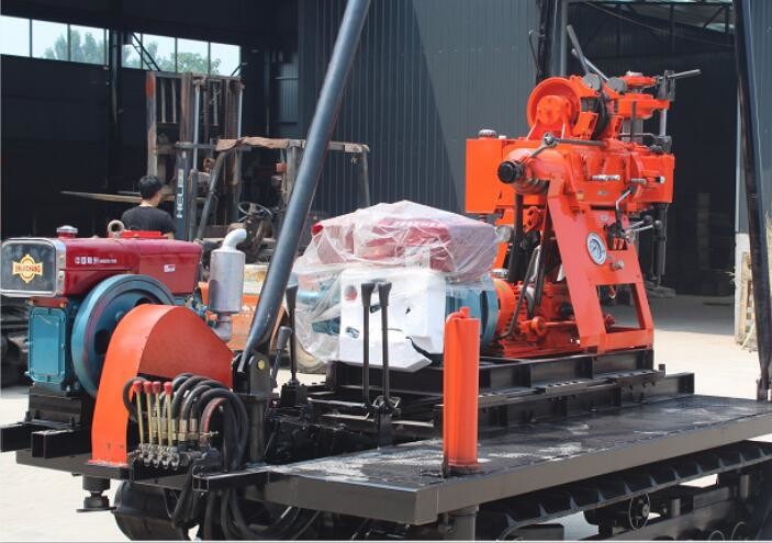 Crawler Mounted Mobile Borehole Drilling Machine XY-1A CE Certification