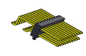 China Pin Header Connector 2.00mm Single Row  SMT TYPE 2*2PIN To 2*40PIN H=2.00MM factory