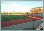 Unique Fibrillated Structure Soccer Artificial Grass 12000 Dtex Fullness Surface