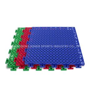 China Non Toxic Sport Court Interlocking Tiles , Outdoor PP Interlocking Flooring factory
