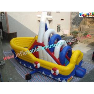 Commercial Inflatable Pirate Slide , Inflatable Jumping Slide For Child