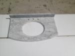 Bianco cararra white Venato marble bathroom vanity tops for hospitality