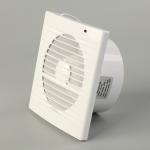 Plastic Blade 4 5 6 Inch Square Low Noise Duct Fan For Bathroom Kitchen
