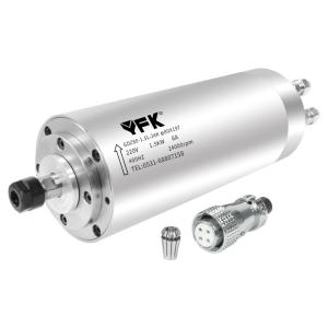 China Lightweight 1.5kw ER16 Water Cooled Spindle Motor 4.35KG Frequency 400Hz factory