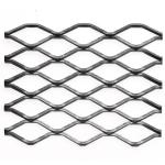 Heavy Duty Steel Grill Expanded Metal Sheet , Diamond Metal Mesh In Silver