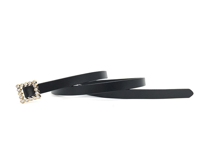 Women Party 1.5cm Dressy Rhinestone Belts With Alloy Buckle