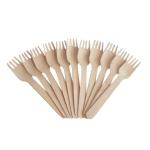Durable 160mm Compostable Wooden Forks Environmental Friendly