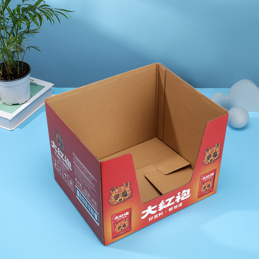 Irregular Corrugated Tuck End Box For Tea Accessories Custom Single Side Printing