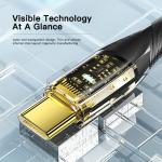 Type C To C USB Charging Cable Transparent 480Mbps 60W 100W Phone Cable