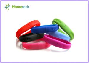 China White A Grade Secure USB Flash Drive , Silicone Bracelet USB Memory Stick factory