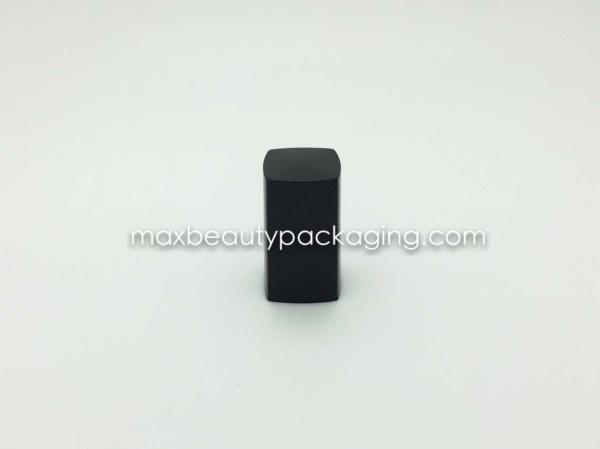 N2072 pp injection black square nail polish cap nail polish packaging double cap