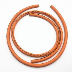 China 1/4 Inch Oil Resistance Lpg Gas Hose / Orange Color Argon Gas Hose factory