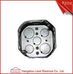 Steel Outlet Box Metal Conduit Box Electrical Eight Side 1/2 3/4 Knockout