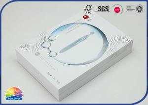 China Cosmetic Essence Packaging Hinged Lid Cardboard Box C1S Paper Insert factory