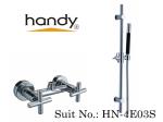 H59 Brass Bathroom Sink Faucets With Two Handles Chrome Plated