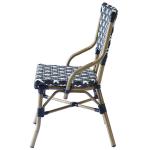 Outdoor Restaurant 0.038CBM Rattan Wicker Bistro Dining Chairs