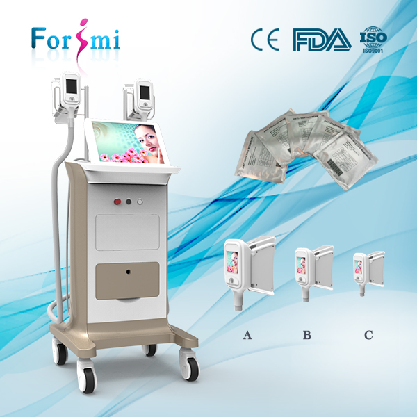 Unique design cooling system hand 3.5 inch 1800w freezing fat procedure
