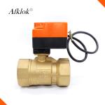 Brass Pneumatic 2 Way Control Valve , High Pressure Ball Valve For Air
