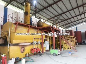 China Pyrolysis Waste Oil Distillation Plant Huayin , Waste Motor Oil Recycling To Diesel factory