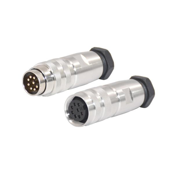 Industrial Circular Connector , 8 Pin Aviation Connector M16 Plastic Male Plug