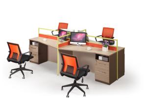 China MDF Material Computer Workstation Desk , Commercial Office Workstations Custom Colors factory