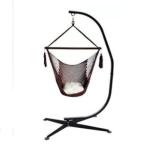 Space Saving Solid Steel Hammock Chair C Stand for Outdoor Activity 21.5kg Heavy