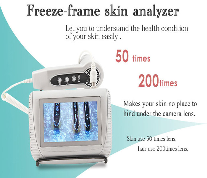 Digital Hair Skin Scalp Analysis Machine High Resolution With 5 Inch Touch Screen