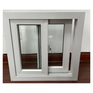 China Customized Transparent UPVC Sliding Windows Horizontal Sliding UPVC Windows factory