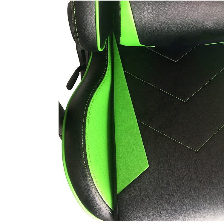 Office Furniture Green Ergonomic Swivel Gaming Chair with Adjustable Armrest and Height