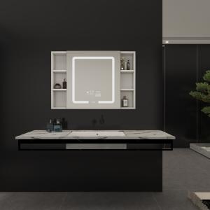 China LED Mirror Cabinet Bathroom Vanity Set for Luxury Commercial Hotel Center by Eterna factory