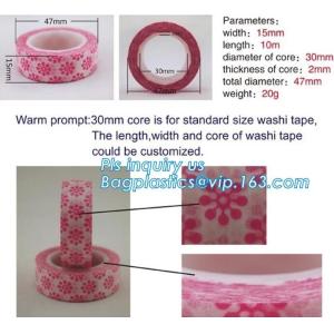 Colorful Custom Printed Masking Adhesive Tape , Waterproof Custom Make Washi
