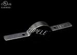 Zinc Plated / Black Steel Pipe Clamps With Bolt , Pipe Holder Clamp UL Standard
