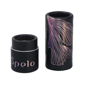 China Matte Black Custom Cardboard Lipstick Tubes 19mm with Holographic Hot Stamping factory