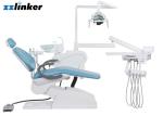 220V 50Hz 0.55Mpa Glass Spittoon Dental Chair Unit